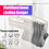 Multipurpose drehbarer Kleiderbügel 40,5x27,5cm Grau Weiß 9