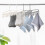 Multipurpose drehbarer Kleiderbügel 40,5x27,5cm Grau Weiß 10