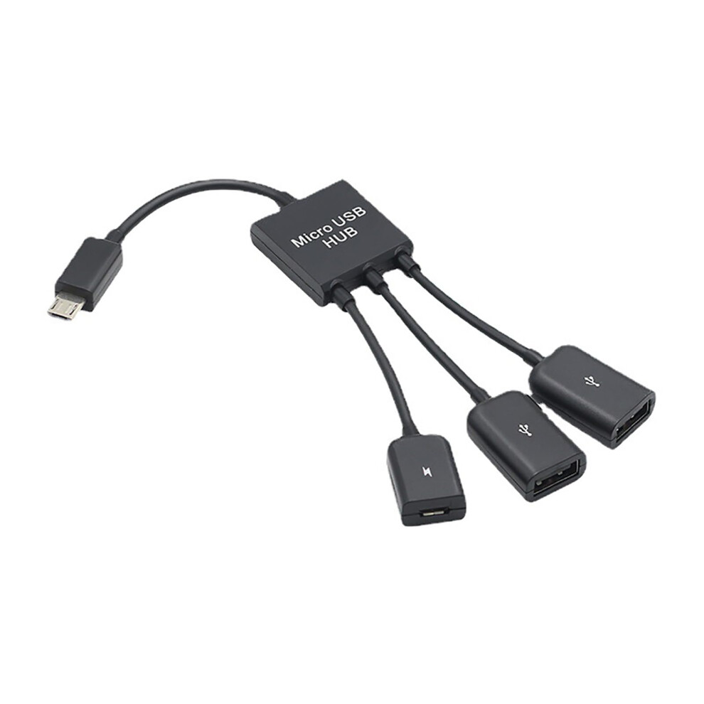 Usb Otg Hub With Micro Usb Type C Adapter, 3 Port Expansion For Tablets And Smartphones 9455672223393