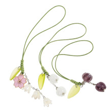 Tulip Keychain Set with Elegant Floral Design, White Purple Pink Flower Phone Charm for Bags and Phones