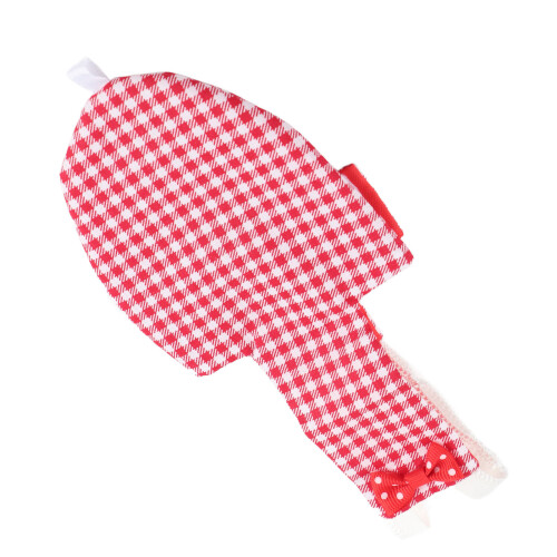 Adjustable Bird Diaper for Parrots, Red Grid Pattern, XS-L Sizes