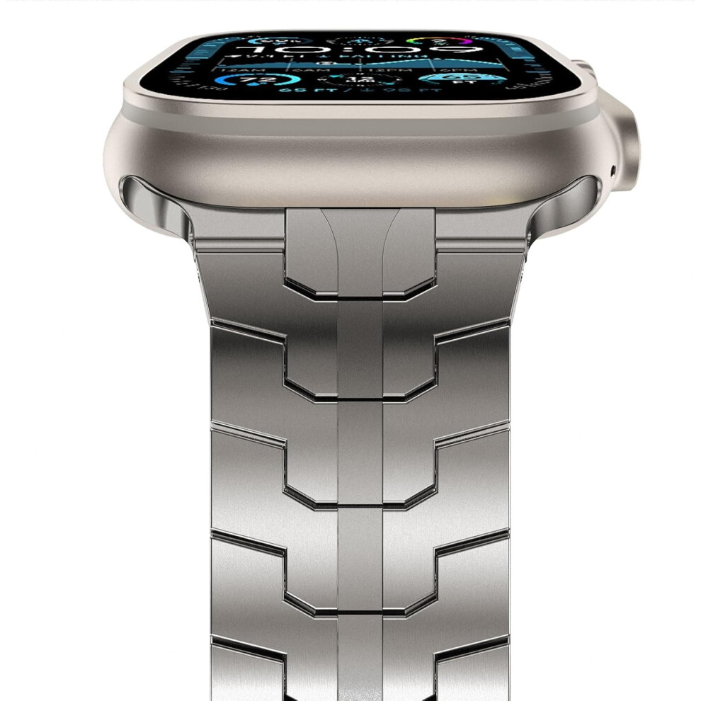 Stainless Steel Links Titanium Finish Adjustable Strap 49Mm For Apple Watch Ultra 2 9092120721782