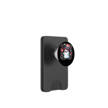 Phone Wallet with Grip Compatible with MagSafe Patriotic Ghost Fireworks Design for 4th of July