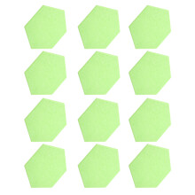 Sound Absorption Panel 12Pcs Hex Wedges Acoustic Wall Insulation Green