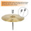 Short Style Drum Cymbal Stacker with Thickened Felt for Shock Absorption and SpaceSaving Setup 2