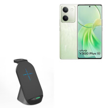 Wireless Charging Stand 10W Qi MultiDevice Charger for Phone Watch Earbuds Jet Black