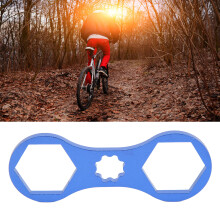 Front Shoulder Cover Wrench 4mm Thick Aluminum Alloy Blue Bicycle Tool