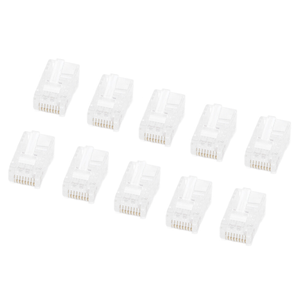 100Pcs Tf1013d Cat5 Rj45 Ethernet Cable Coupler 8P8c Crystal Head 7891390597262