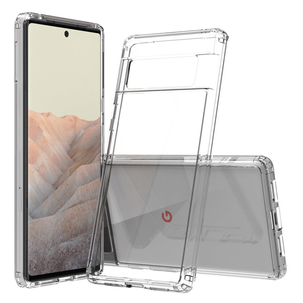 Clear Shockproof Case For Google Pixel 6 Pro, Slim Transparent Full Body Antiscratch Cover 9330225995142
