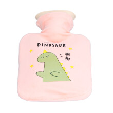 500ml Pink Dinosaur Hot Water Bottle, Leakproof, Thickened & Warm
