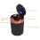 3W Luminous Car Ashtray with LED Light Lid, Fireproof, Orange 4