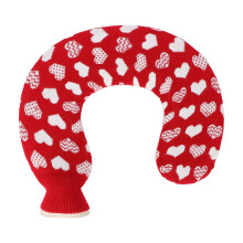 1L U-Shaped Hot Water Bag Neck Shoulder Warmer with Knitted Cover