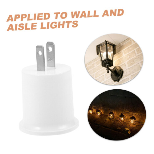 3pcs Light Socket Adapter E26 E27 Lamp Holder Converter for US Outlet Quick Plug Installation 1
