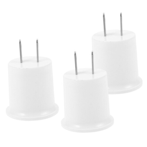 3pcs Light Socket Adapter E26 E27 Lamp Holder Converter for US Outlet Quick Plug Installation