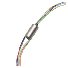 6mm Slip Ring 8 Channel 1.5A Low Friction Bearing for Robotics, Compact Design Stable Signal Transfer