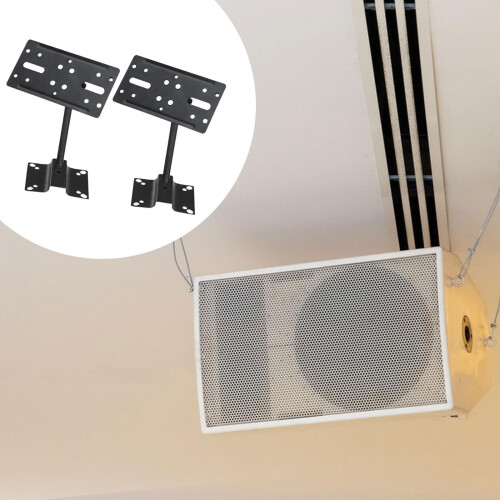 Adjustable Long Speaker Mount Brackets with Extended Reach Heavy Duty Wall Support 15kg 2 Pack 2