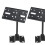 Adjustable Long Speaker Mount Brackets with Extended Reach Heavy Duty Wall Support 15kg 2 Pack 5