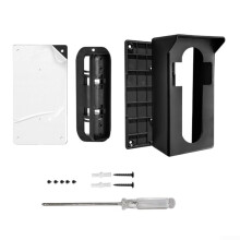 Adjustable Video Doorbell Mount with Precise Angle Adjustment for Inward Opening Doors, Black