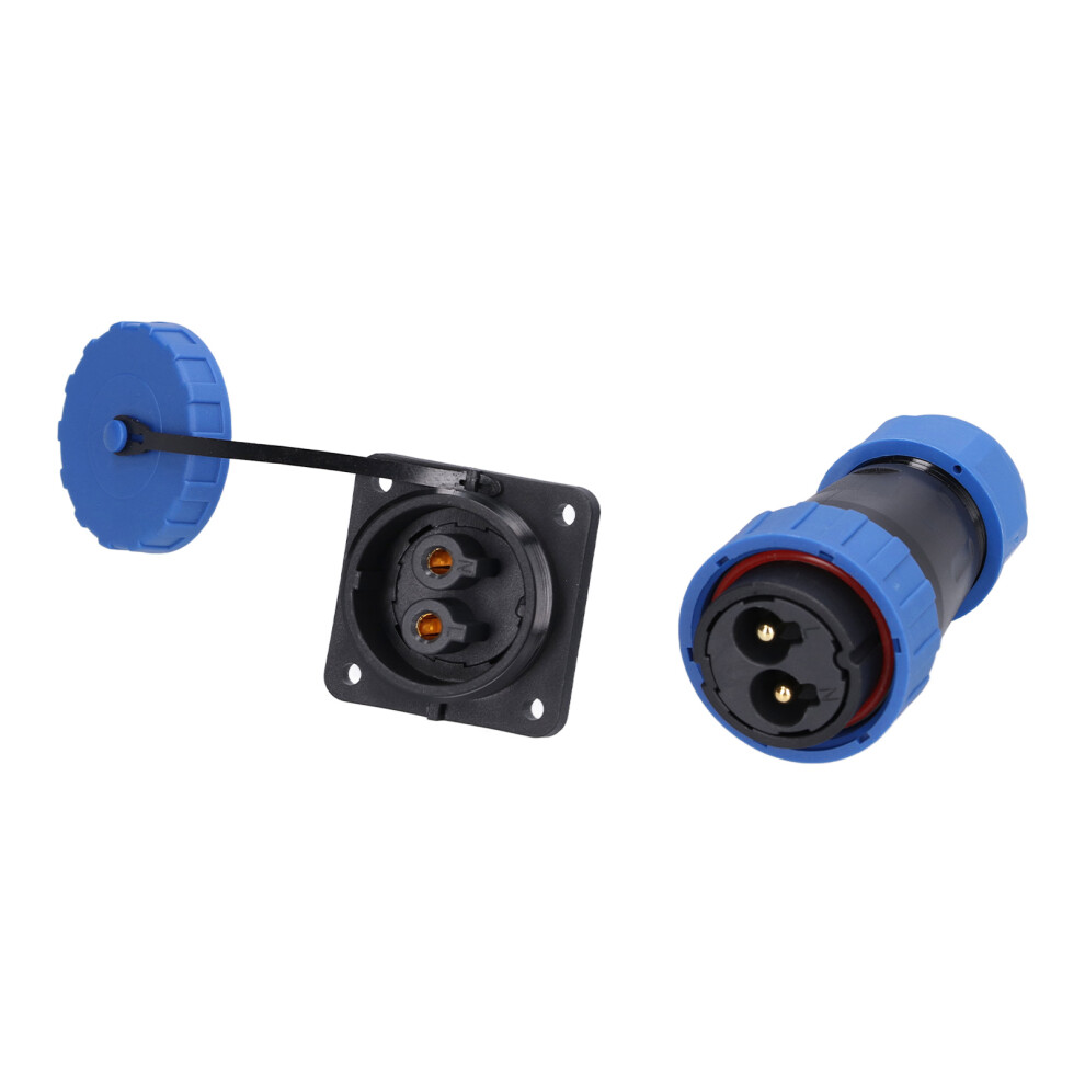 Square Ip68 Waterproof Connector 4 Holes Aviation Power Socket 250V 45A 8011390598604
