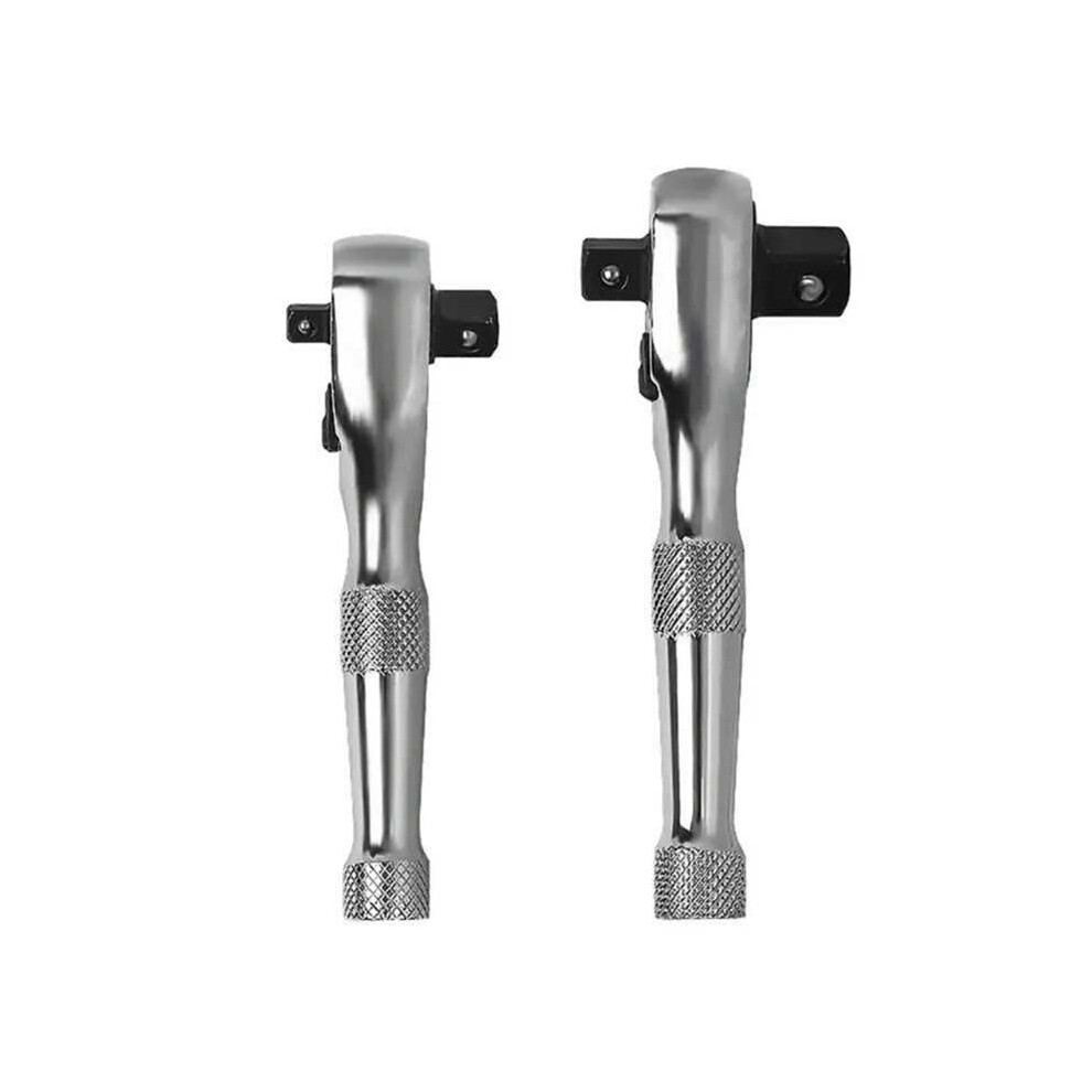 Tauoh 2 In 1 Ratchet Wrench Tool Ratcheting Socket Double End Spanner Tools 1/2In & 3/8In And 1/4In & 3/8In 2Pcs