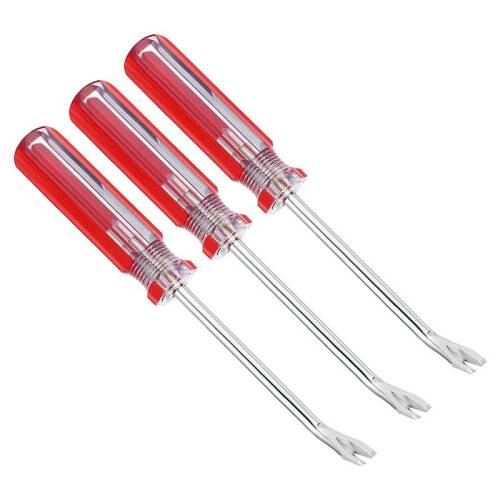 Upholstery Staple Remover, 3Pcs 4Inch V Curved Construction Staple Puller Staple Nail Tack Tool