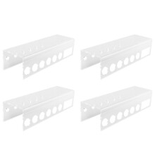 4X Wall-Mounted Acrylic Dry Erase Holder, 6 Slot Clear Eraser Organizer for Office School Home