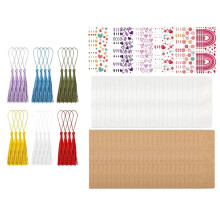 DIY Blanko-Lesezeichenhüllen Aus Kraftpapier, Blanke Anzeigekarten, Lesezeichenhalter Aus Kunstharz für Gastgeschenke C