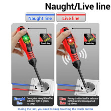 ANENG B18 Multifunctional Professional Electrician ColorLight Voltage Display Wire Breakpoint Detection Screwdriver Tool,C