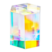 1.2 Inch Optical RGB Dispersion Prism X- for Physics Teach Rainbow Prism Crystal  Prism Photography Props