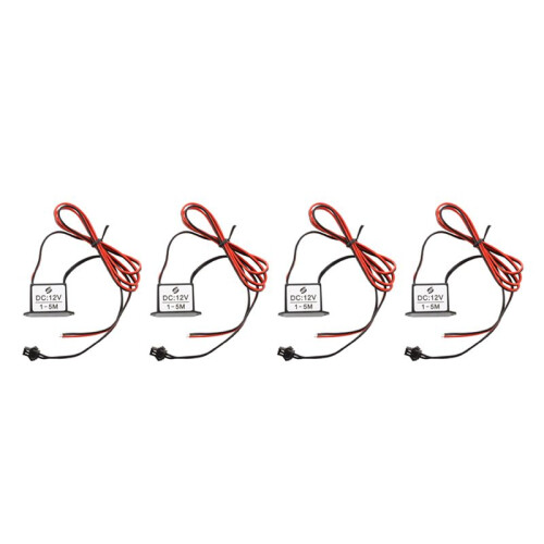 4X Red-Black Cable  12V EL Wire Neon Glow Strip Light Driver Unit Inverter