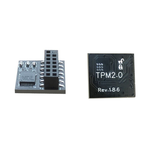 2X TPM 2.0 Encryption Security Module Remote Card 14 Pin SPI TPM2.0 Security Module for  Motherboard 1