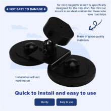 Roof Mount Magnetic Mount Car Roof Mount Adjustable Angle Antenna Magnetic Mounting Bracket for Car RV Truck Black