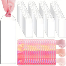 Acrylic Bookmark Blanks Clear Bookmarks Acrylic Tags with Ribbon DIY Transparent Bookmark