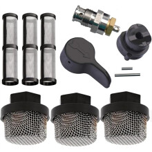 246384 246385 Ensemble de Filtres et 235014 Valve D'Amorçage, Kit de Remplacement de Valve de Vidange pour Pistolets à Peinture Sans Air 390 395 490