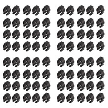 80 Pcs Fishing Pole Rod Holder Clips Black 16Mm Inside Dia Fishing Rod Storage Clips