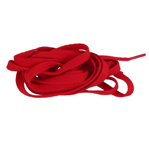 Lacets des Chaussures a plates rouge