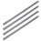 4X 60cm Stainless Metal Measuring Straight Ruler 1