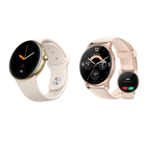 Dual Pack Bluetooth Smart Watches with Call and Message Notifications for iOS and Android