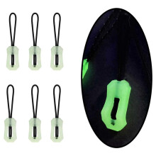 40 Pcs Self Luminous Zipper Pulls, Zipper Puller Glow in the Dark Anti Lost for Outdoor Mountaineering Camping