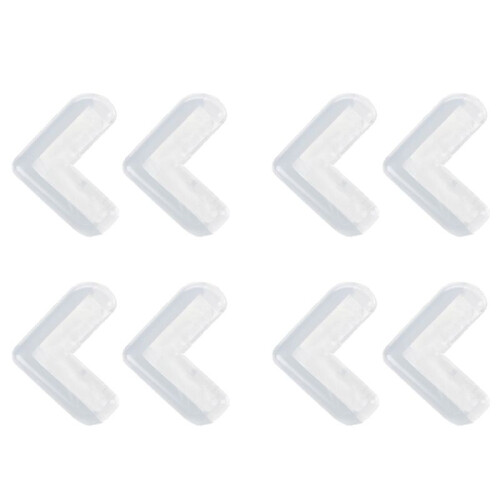 Baby Safety Soft Silicone Shelves Desk Cupboard Corner Protector 8 Pcs