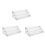3X 3 Tier Clear Acrylic CD Holder Cascading CD Storage Rack 1