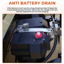 2X Battery Disconnect 12-48V,Battery Master Cut Shut Off Isolator for Marine Boat RV ATV Car 100A