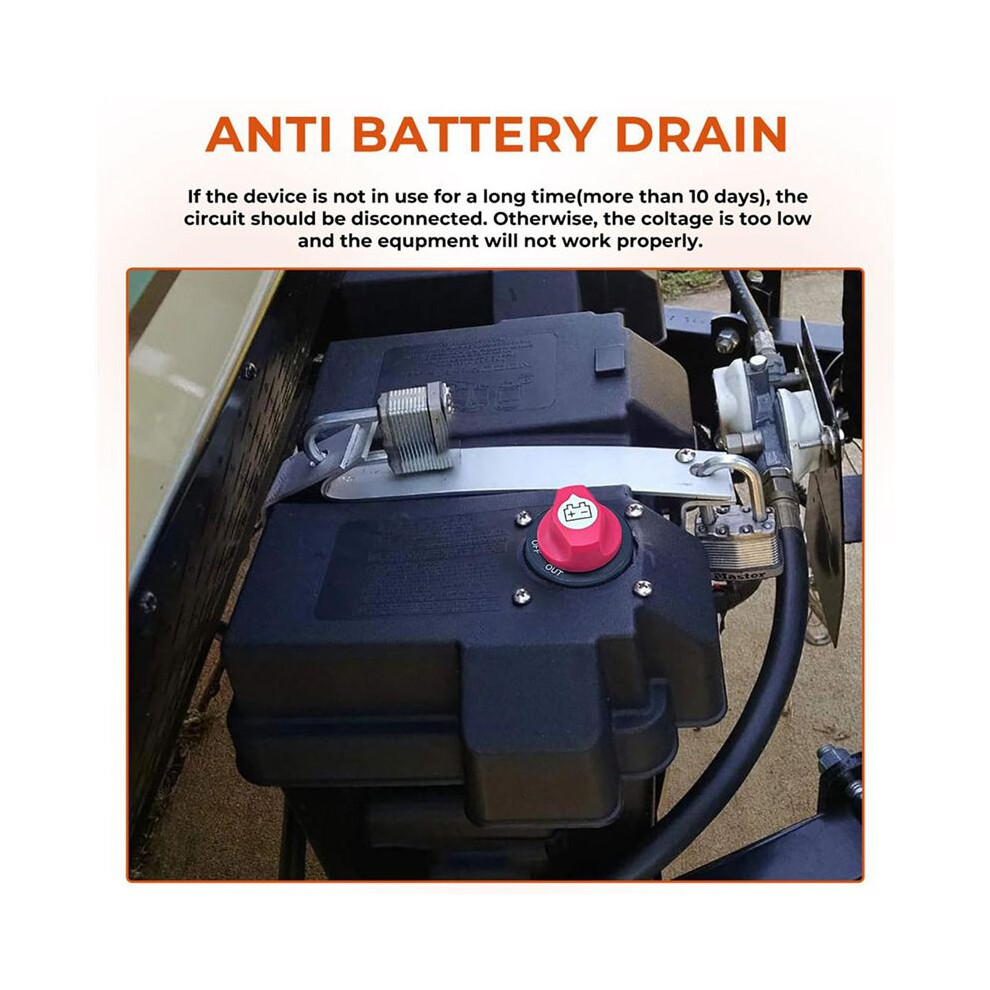 2X Battery Disconnect 12-48V,Battery Master Cut Shut Off Isolator For Marine Boat Rv Atv Car 100A 6032248220852