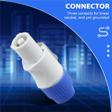 20 Pièces Connecteur Powercon Mâle 3 Broches Prise D'Entrée de Signal pour Faisceau Lumineux de Scène Lumière de Sortie de Puissance