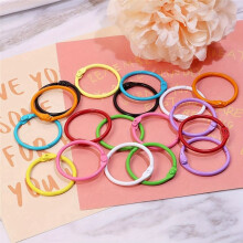 Colorful Loose Leaf Binder Rings (100 Pack) Metal Office Book Rings Paper Rings for Index Cards Notebook