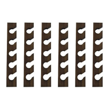 6X Wooden Hat Hanger for Baseball Cap Home Decor Space-Saving Wooden Organizer with Display Shelf Imitation Walnut Color
