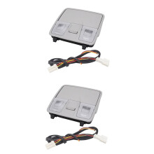 2X Auto Overhead Light Console Leselicht Assy für I30 IX25 2012-2016 Brillenbox Karte Dach Hellgrau