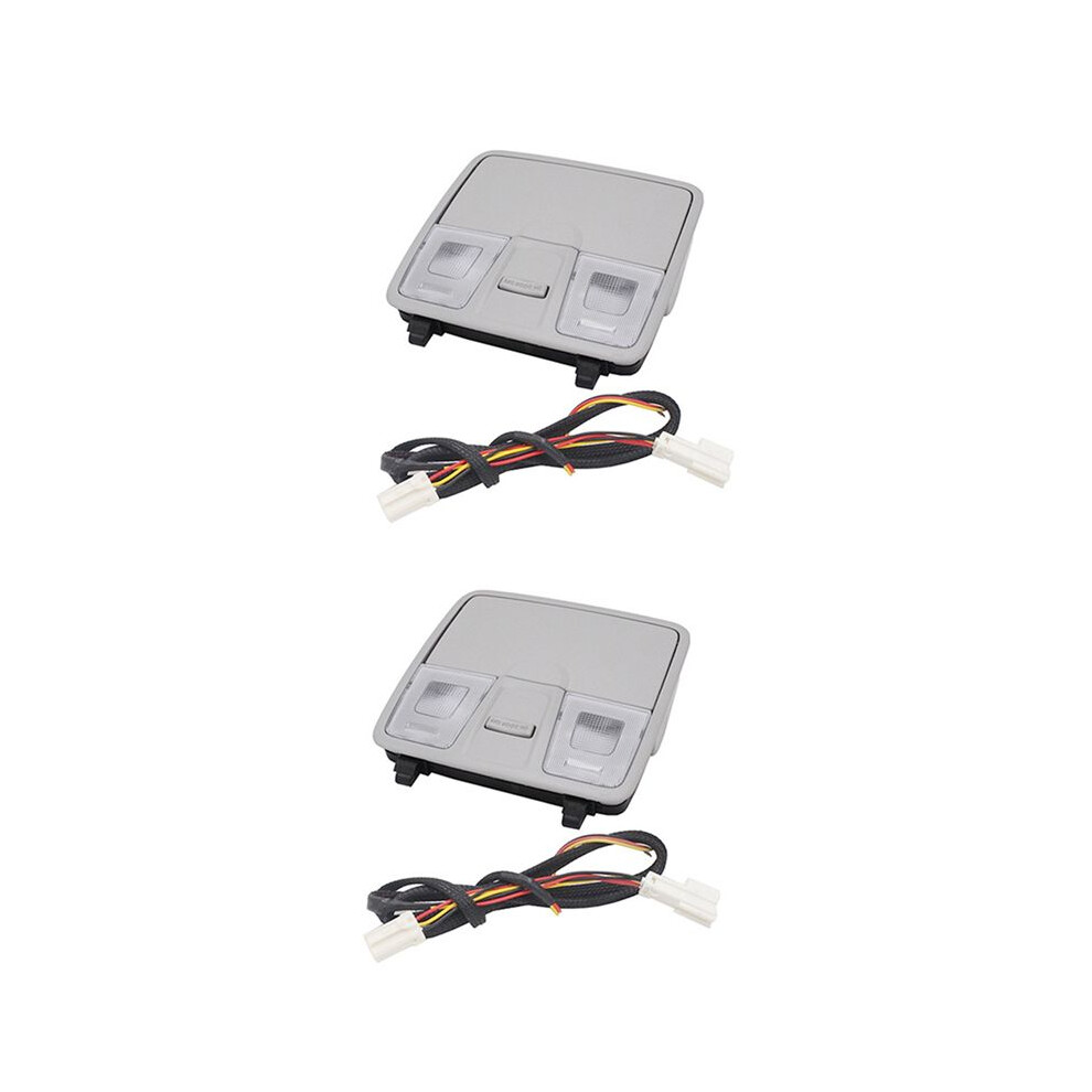 2X Overhead Console Reading Assy For I30 Ix25 2012-2016 Glasses Box Map Roof Grey Light 6031068297549