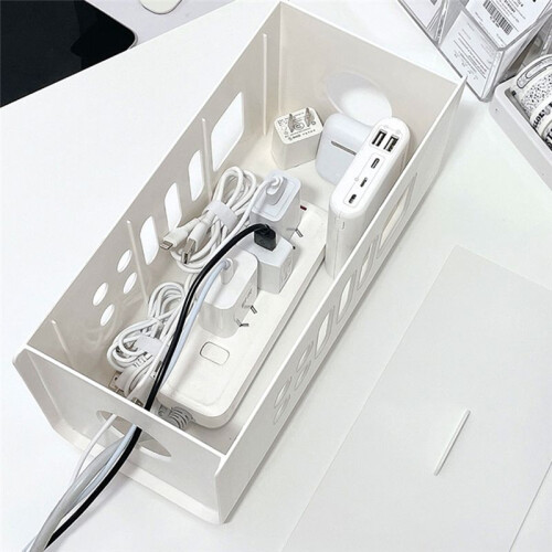 Cable Storage Box Multifunctional Power Board Wire Management Socket Wire Case Home Room Safety Network  Storage Bin 2