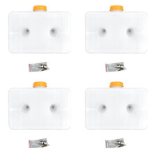 4X 5L Plastic Air Parking Heater Fuel Tank 2 Hole Oil Storage with Cover for Car Truck Caravan Fuel Oil Tank
